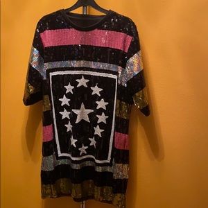 Superstar sequins dress shirt